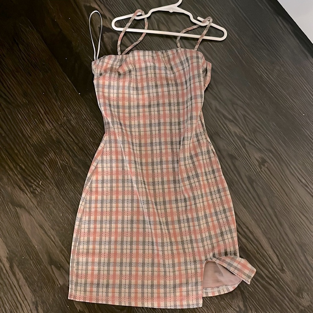 Short Cute Plaid dress